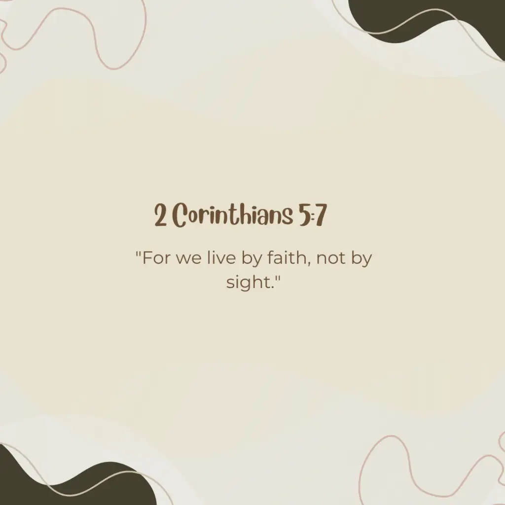 2 Corinthians 5:7