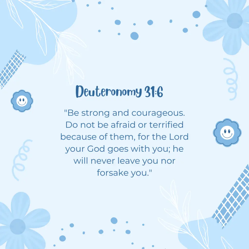 Deuteronomy 31:6