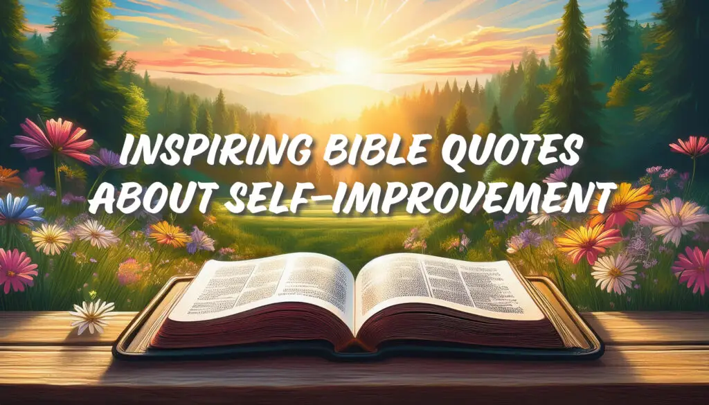 Inspiring Bible Quotes About Self-Improvement