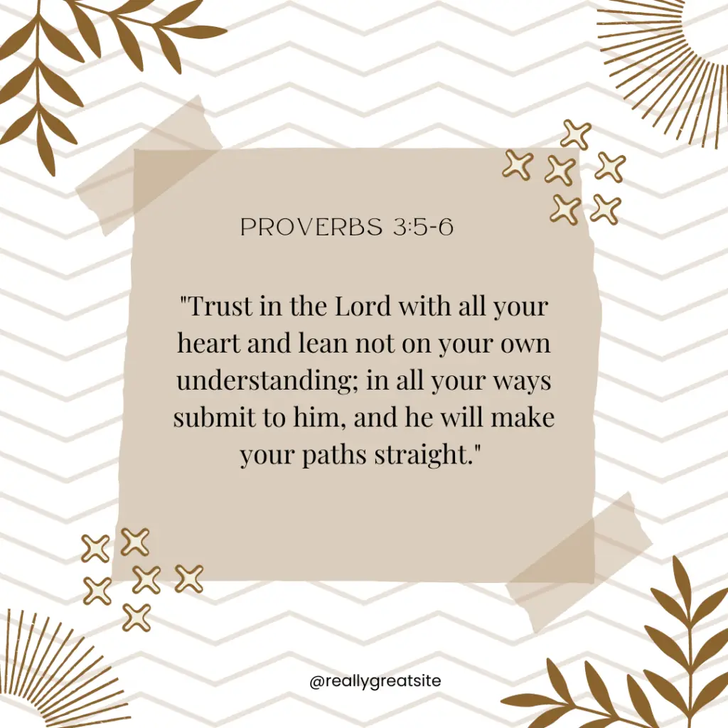 Proverbs 3:5-6